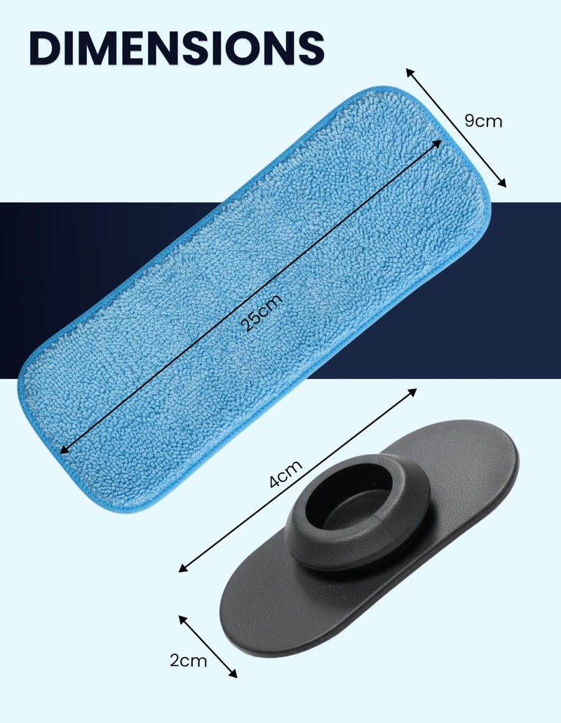 Seznik Vacuum Cleaner Accessory - SZ-V07 Model - Water Tank Rubber Knob 2 pcs + Mopping Pad 2 Pcs Compatible with Seznik Turbo SZ-V07 Model - Image 5
