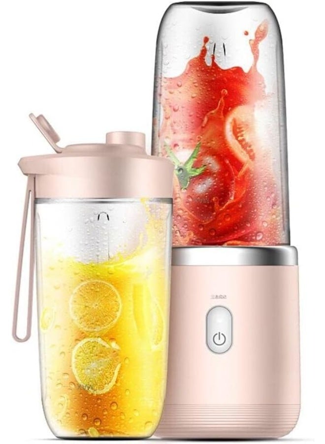 DubaiGallery Portable Blender, Blender Juicer Juice Cup Fruit Blender Portable Fruit Cup, USB Rechargeable Personal Size Juice Cup, Personal Blender for Smoothies and Smoothies, 400ml Travel Juice Cup - Image 3