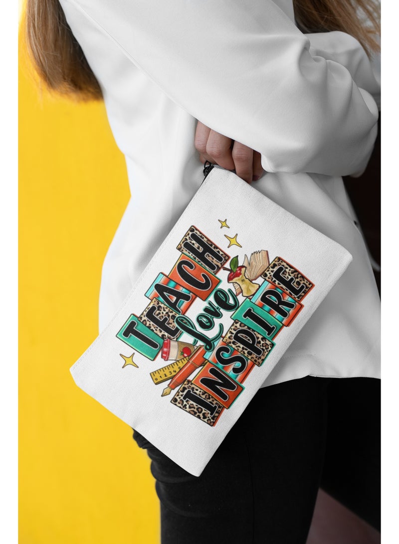 ZOOM Teach Love Inspire – Reusable Zipper Pouch for Daily Classroom Use