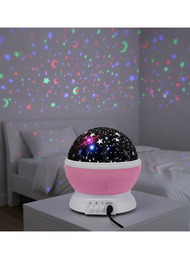 Romantic Galaxy Star LED Projector Lamp – USB Multicolor Night Light for Kids Bedroom, Sleep, Relaxation, Birthday and Holiday Gift, Starry Sky Effect Lamp - Image 1