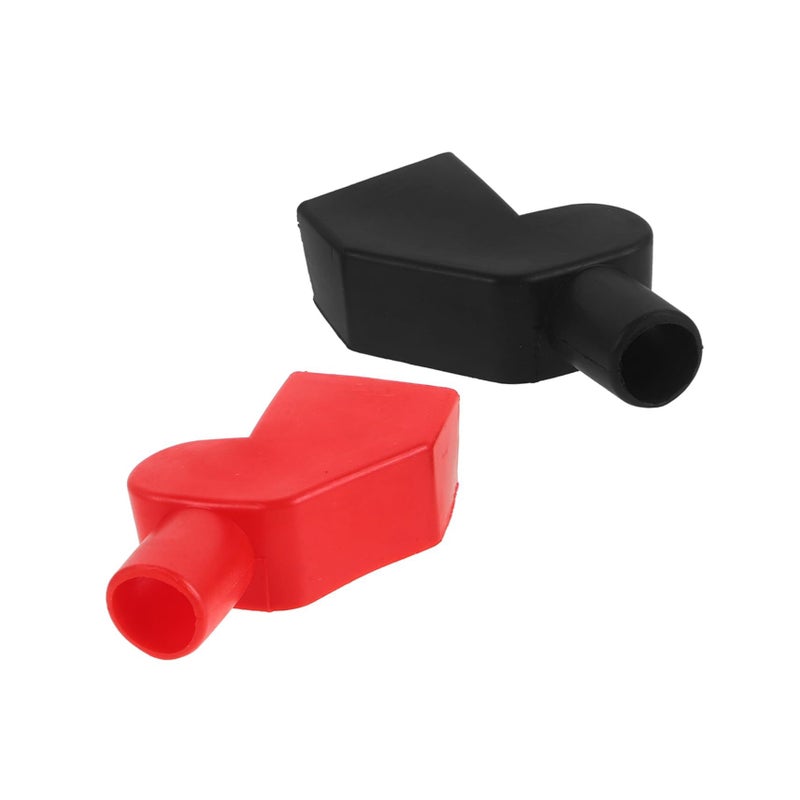 2pcs Battery Terminal Covers Soft Rubber Insulating Sheath Positive Negative Car Motorcycle Truck Protection - Image 2