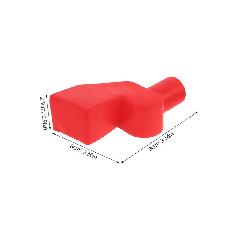 2pcs Battery Terminal Covers Soft Rubber Insulating Sheath Positive Negative Car Motorcycle Truck Protection - Image 3
