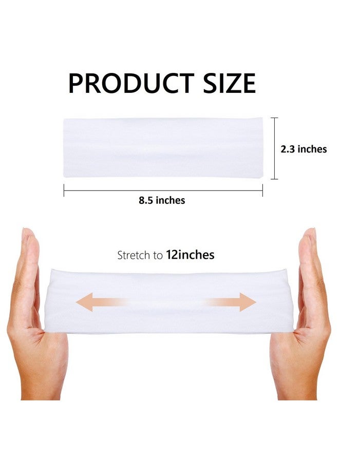 Huachi Headbands For Women 16 Pack Elastic Hair Bands For Women' Hair Non Slip Soft Cloth Fabric Sweat Headbands Yoga Running Sport Hair Accessories Multicolor Fashion Women Headbands - Image 3
