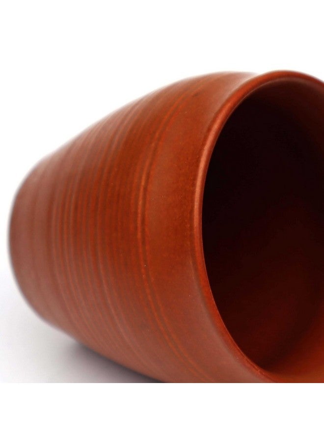 Pure Source India Clay Tea Kulhad Coffee Mugs - 4 Pieces, Brown, 200ml - Image 5