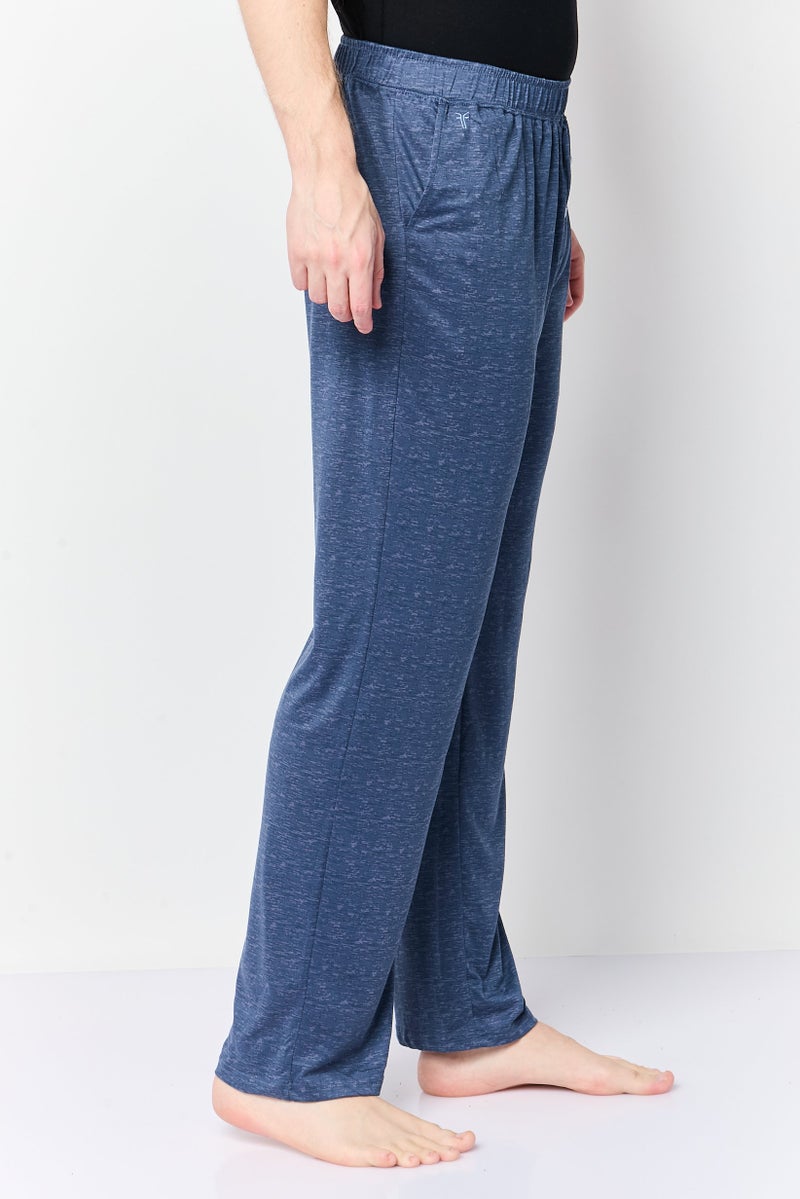 Frye Men Heather Pull On Sleepwear Pants, Blue - Image 2