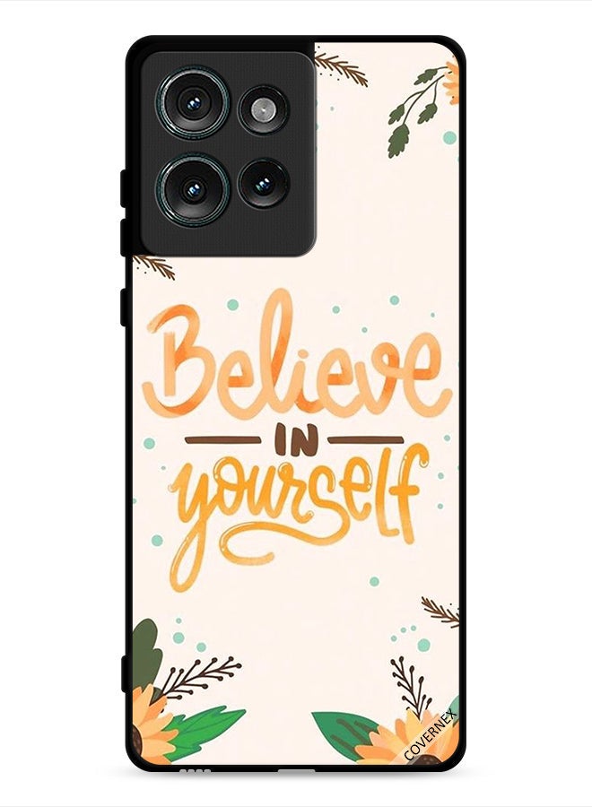 Covernex Motorola Edge 50 Protective Case Cover Believe In Yourself - Image 1