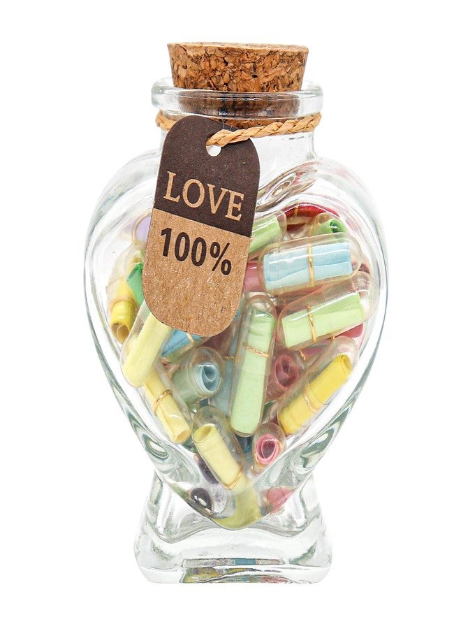 KBFUSHI Capsule Letters Message in a Bottle - Valentines Day Gifts for Boyfriend Girlfriend - Love Letter for For Couples Men Women (Mixed Color 45pcs) - Image 1