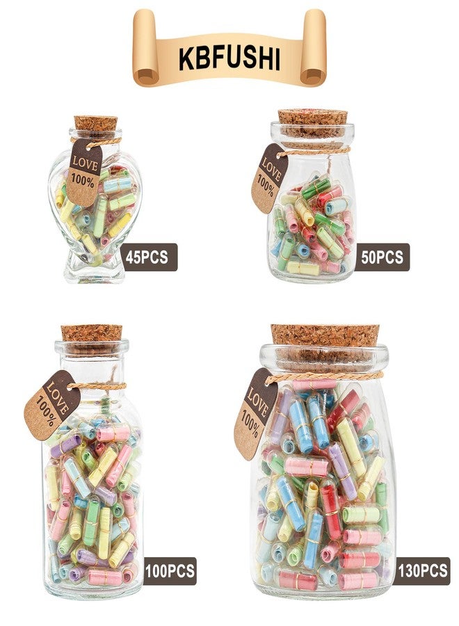KBFUSHI Capsule Letters Message in a Bottle - Valentines Day Gifts for Boyfriend Girlfriend - Love Letter for For Couples Men Women (Mixed Color 45pcs) - Image 5