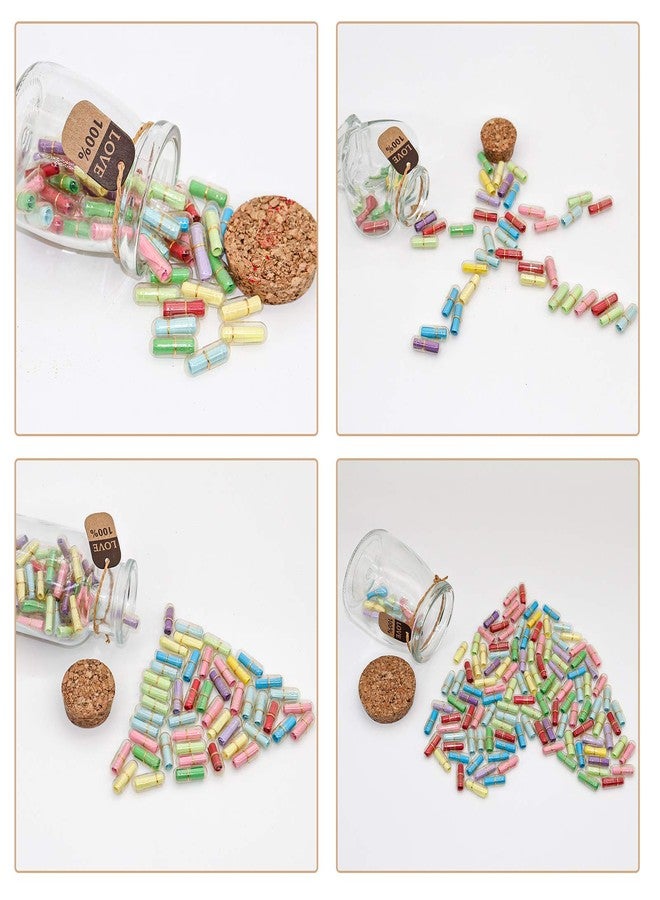 KBFUSHI Capsule Letters Message in a Bottle - Valentines Day Gifts for Boyfriend Girlfriend - Love Letter for For Couples Men Women (Mixed Color 45pcs) - Image 4