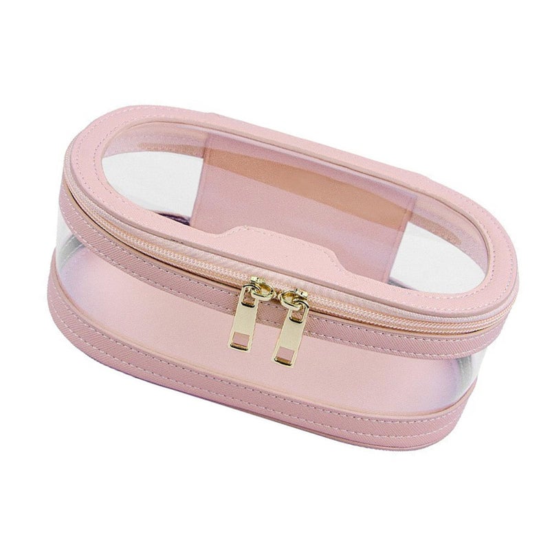 Clear Large Capacity Cosmetic Makeup Bag Toiletry Brush Holder Portable Wash - Image 2
