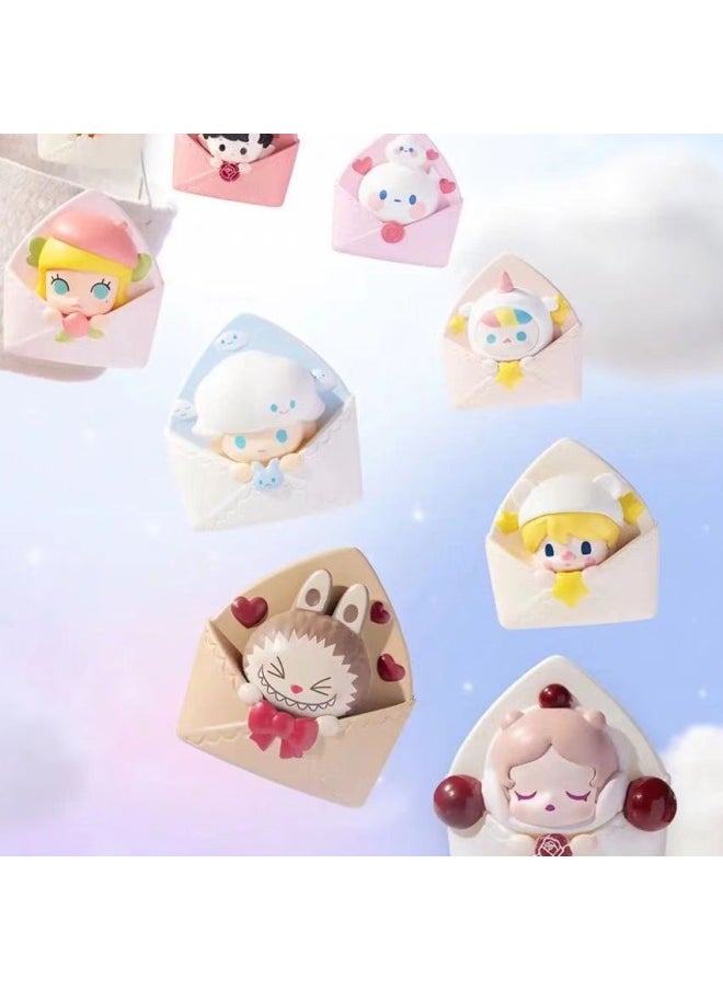 Bubble Mart POP BEAN Love Letter Valentine's Day Cute Series Doll Bubble Mart Cute Sitting Blind Box-Color:Ha Eat [Valentine's Day Limit]]  - Image 4