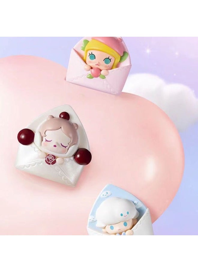 Bubble Mart POP BEAN Love Letter Valentine's Day Cute Series Doll Bubble Mart Cute Sitting Blind Box-Color:Ha Eat [Valentine's Day Limit]]  - Image 5