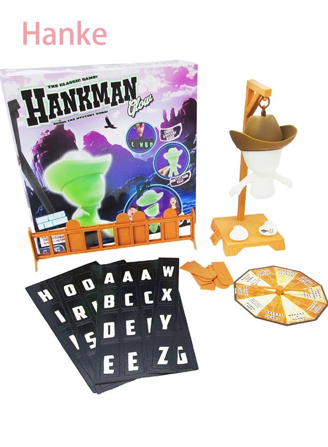Hanke Magnetic Hangman Board Game, Cowboy Mystery Word Guessing Travel Games for Family - Image 1