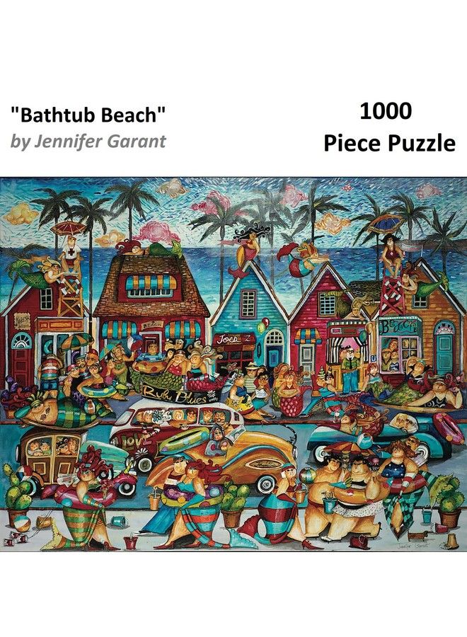 Hart Jigsaw Puzzle 1000 Piece 24" X 30" Xlarge Bathtub Beach By Jennifer Garant - Image 3