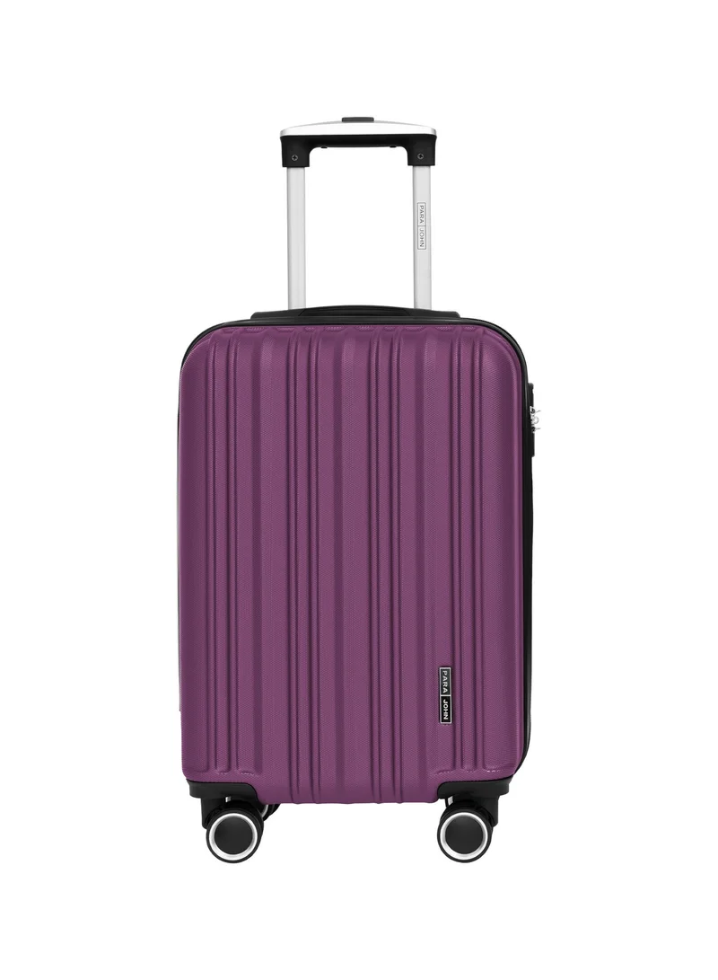 PARAJOHN HexaShield 2-Piece Luggage Set, Carry on & Check-in Luggage for Men & Women, Lightweight ABS Hard Shell Suitcase for Travel, 20/24 Inch Trolley Bags, 360° Spinner Wheels & TSA Lock, Purple