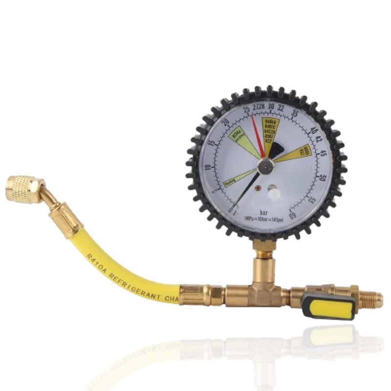 مقياس ضغط تكييف الهواء والتبريد، مقياس اختبار النيتروجين، أداة إعادة تعبئة المبردات - Image 1