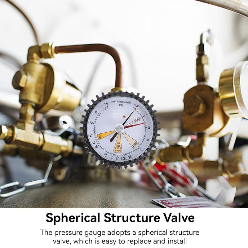 مقياس ضغط تكييف الهواء والتبريد، مقياس اختبار النيتروجين، أداة إعادة تعبئة المبردات - Image 4