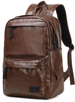 RL-1811-112 15.6-Inch Multi-Pockets Leather Unisex Backpack Bag, Brown - pzsku/Z23577CFCC1530F3F63B7Z/45/_/1680208541/39ab0f42-2311-4f90-a493-f4e474f31150