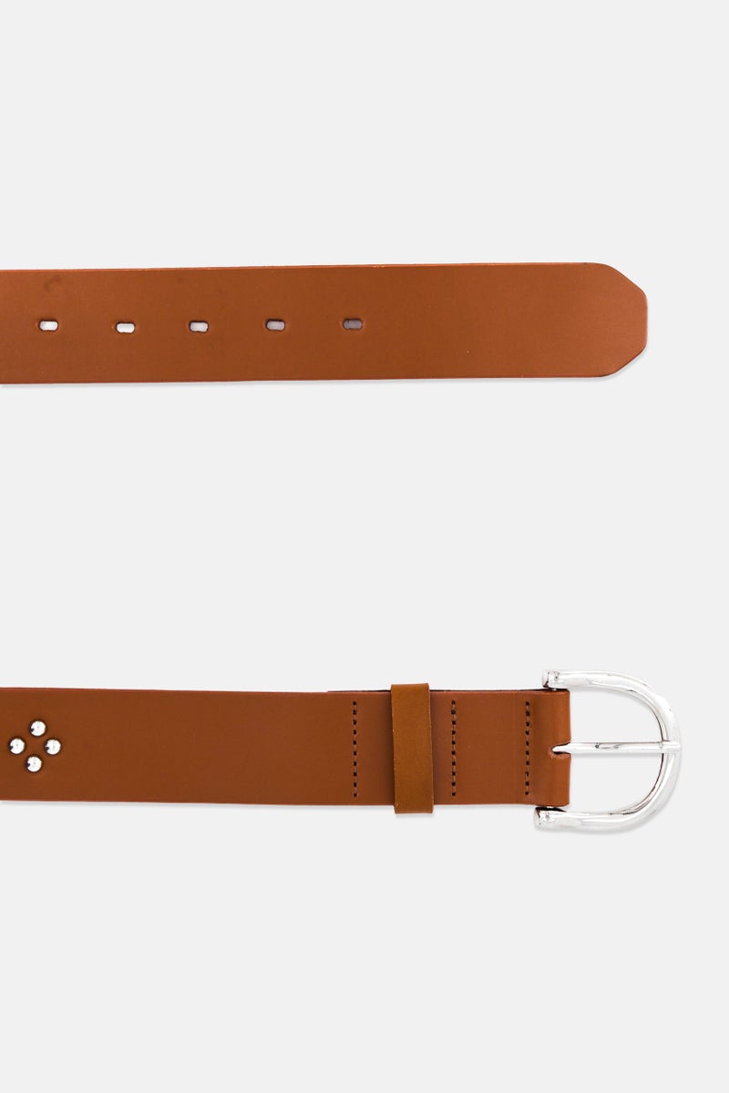 Scotch & Soda Women Adjustable Leather Belt, Brown  - Image 2