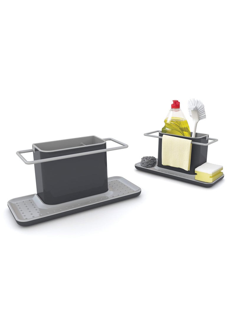 Joseph Joseph Joseph Joseph Plastic 85070 Sink Caddy Kitchen Sink Organizer Sponge Holder Dishwasher-Safe, Large, Gray  - Image 3