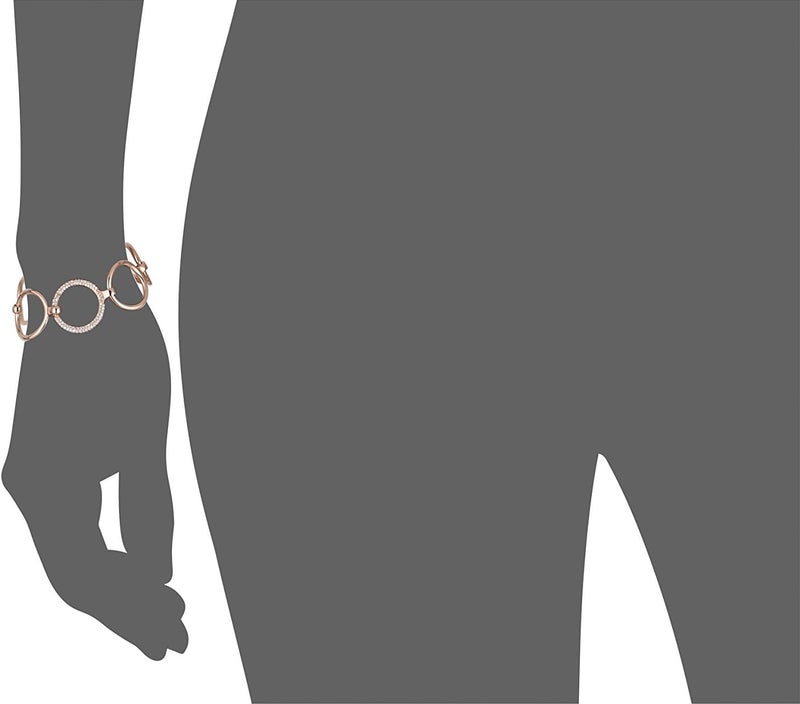 إسبريت عقد وسوار وخلخال من إسبريت للنساء مصنوع من معدن أساسي مرصع بالزركون الشفاف - Image 3