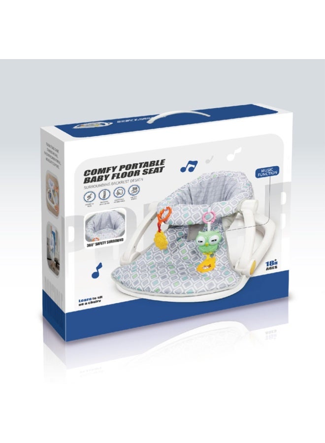 Tiibaby كرسي أرضي للأطفال Tiibaby 68178 مع جرس موسيقي - Image 3