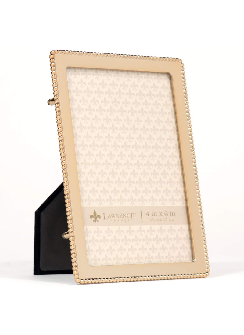Lawrence Frames Lawrence Frames 714046 4x6 Gold Metal Classic Bead Picture Frame  - Image 2