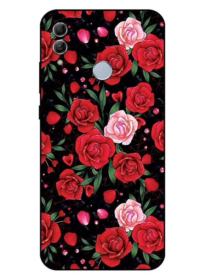 EYE CATCH Printed Protective Case Cover For Honor 10 Lite  -  Red Rose - Image 1