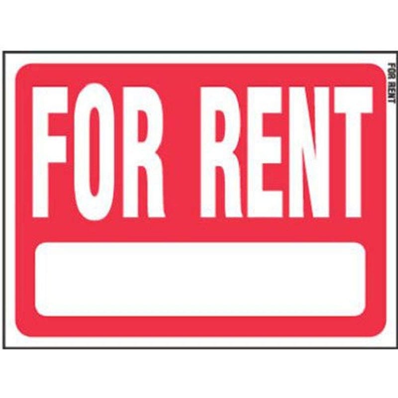Hy-Ko Products RS-603 - "for Rent" Plastic Sign 24 in x 19 in White/Red, 1 Each - Image 5