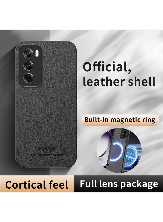 S-TOP Case For OPPO Reno12 5G Global HUIYI Leather Magnetic Phone Case - Image 2