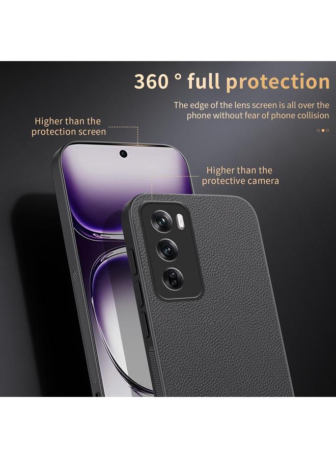 S-TOP Case For OPPO Reno12 5G Global HUIYI Leather Magnetic Phone Case - Image 4