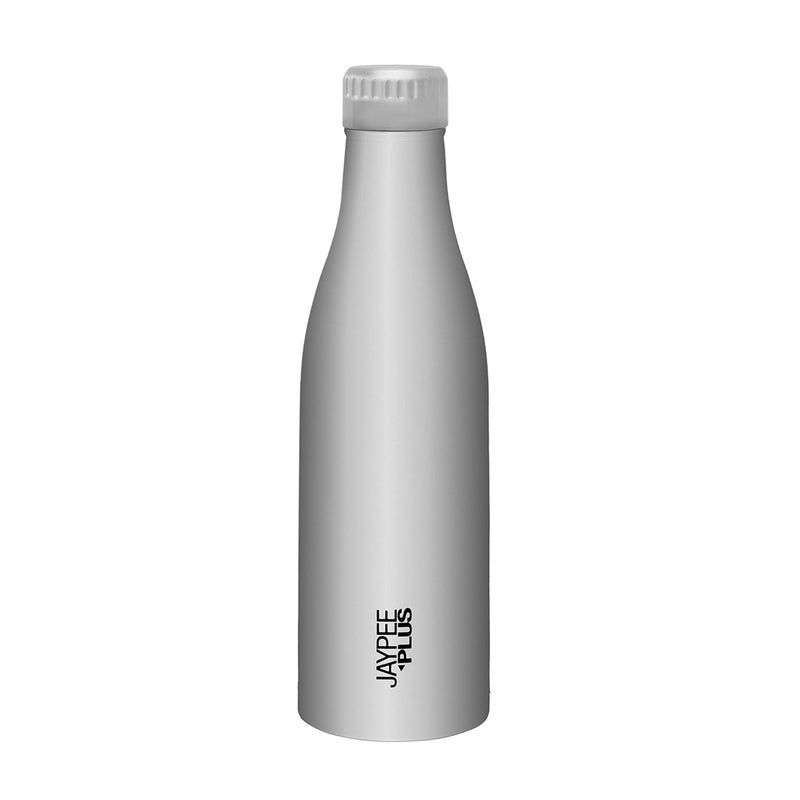 Jaypee Plus Sierra Stainless Steel Water Bottle Water Bottle for Office SchoolInsulated Long Hours Hot and Cold Bottle 1000 ml Metallic - Image 1