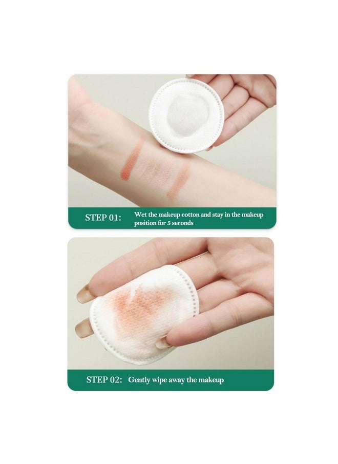 TinLeJa - 3 Packs 300 Sheets Cotton Rounds ，For Facefacial Lip And Eye Makeup Remover Pads, Effective Cosmetic Cotton Round, Lint - Image 1