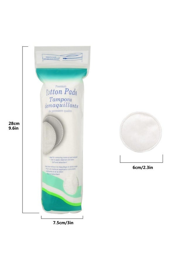 TinLeJa - 3 Packs 300 Sheets Cotton Rounds ，For Facefacial Lip And Eye Makeup Remover Pads, Effective Cosmetic Cotton Round, Lint - Image 1