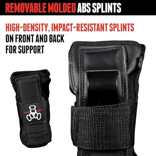 Triple Eight Triple 8 Saver Series Wristsaver II - Slide On Wrist Guard (Black, Medium) - Image 2