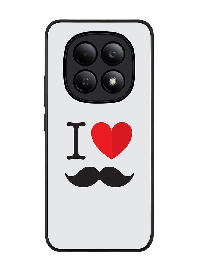 For Xiaomi Redmi Note 15 4G Case,Slim fit Camera Protection, Shockproof Thin Phone cover  - I Love Moustashe