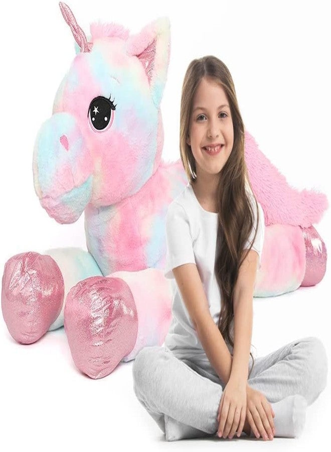 AVSHUB Soft Toys Unicorn for Kids Cute Lovely Cartoon Lovable Hugable Birthday Gift Babies, Girls, Boy, Home Decor (70cm MultiPink) - Image 2
