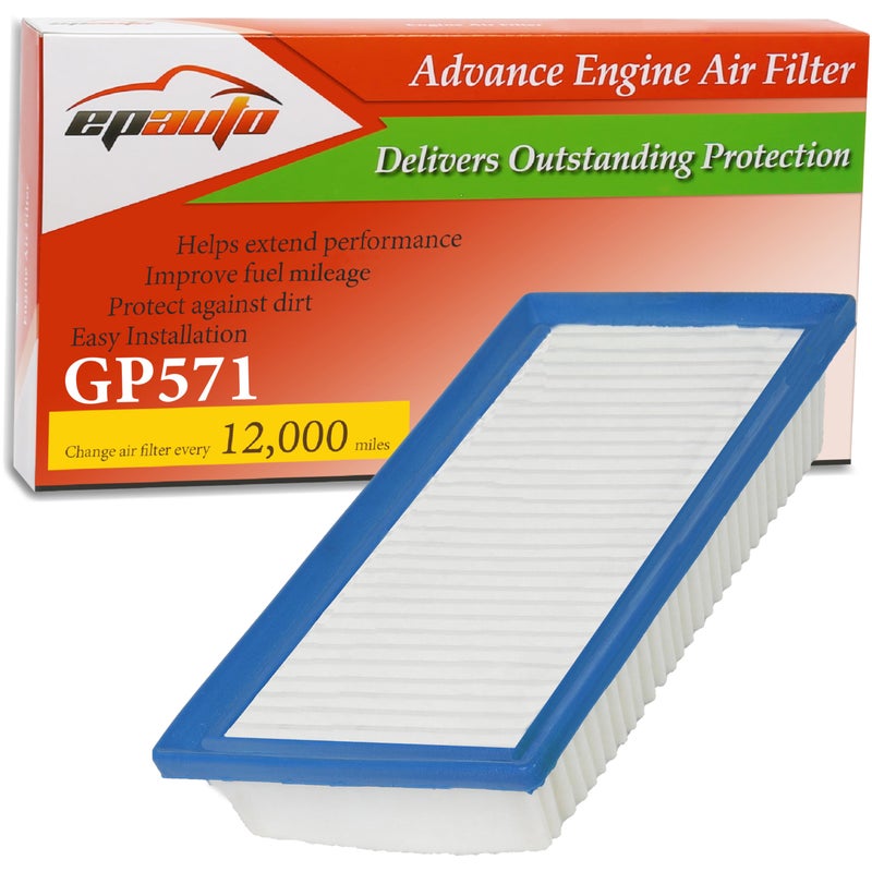EPAuto GP571 XA11571 Engine Air Filter Replacement for Hyundai Accent 20182022 Kia Rio 20182023 Rigid Panel Air Filter for Improved Engine Protection Airflow and Fuel Efficiency