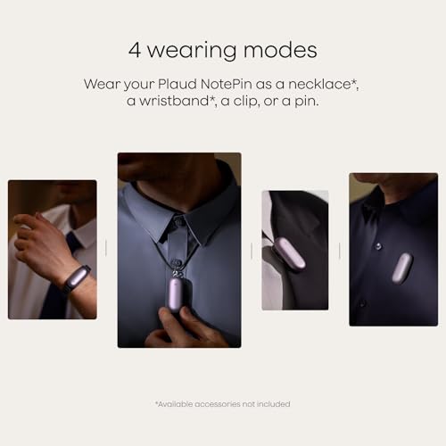 Plaud NotePin Voice Recorder AI Voice Recorder AI Note Taker AI Transcribe Summarize Support 112 Languages for Meetings Lectures Professionals Teams Sunset Purple NonS Version - Image 3