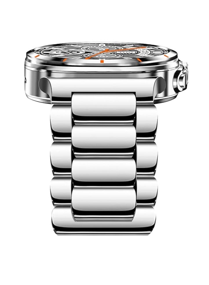 ELTRAZONE Stainless Steel Band Compatible for Samsung Galaxy Watch Ultra 47mm (2024), No Gap Business Metal Strap for Galaxy Watch 7 Ultra 47mm, Premium Watch Band for Men and Women – Durable, Stylish, Adjustable - Image 1