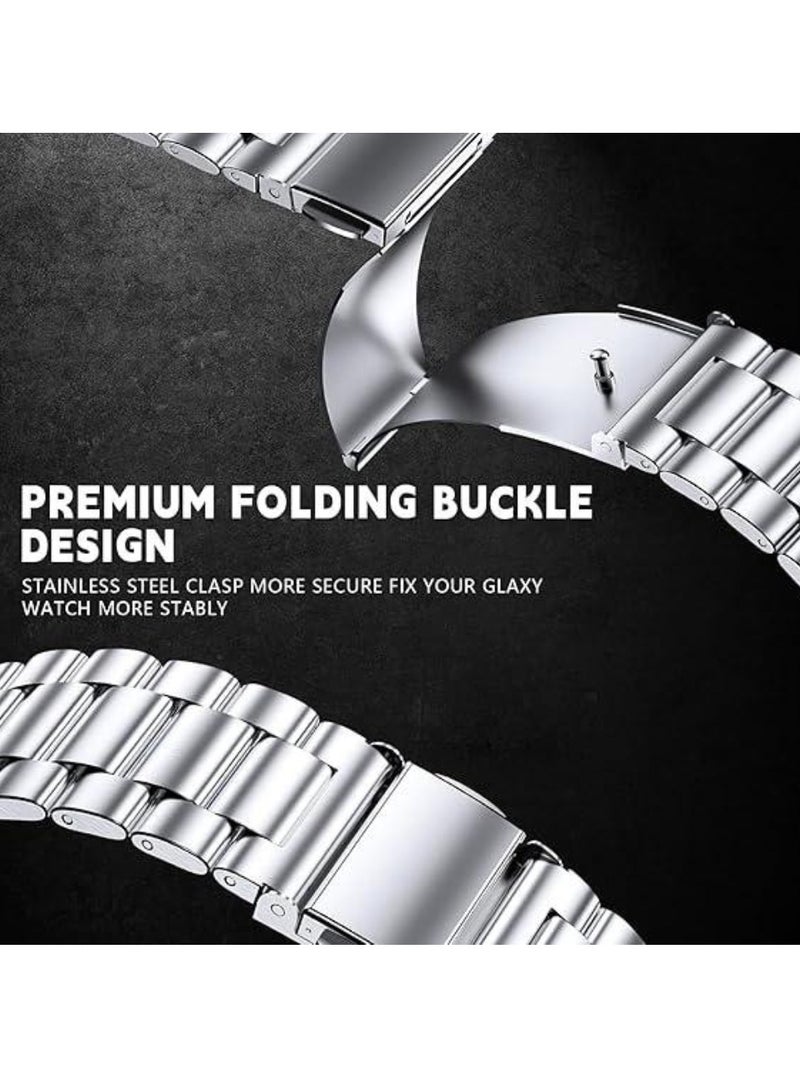 ELTRAZONE Stainless Steel Band Compatible for Samsung Galaxy Watch Ultra 47mm (2024), No Gap Business Metal Strap for Galaxy Watch 7 Ultra 47mm, Premium Watch Band for Men and Women – Durable, Stylish, Adjustable - Image 3