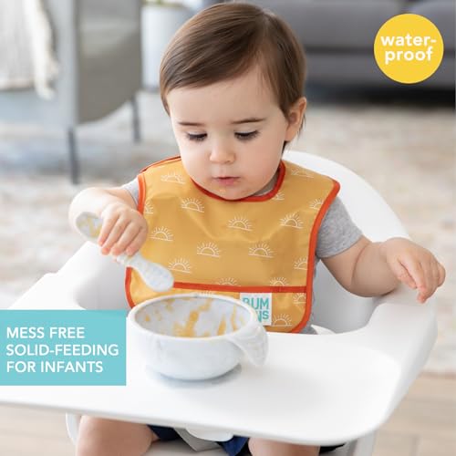 Bumkins Bibs, for Baby Girl or Boy, Infant 3-9 Months, Essential Must Have for Eating, Feeding, Baby Led Weaning Supplies, Mess Saving Waterproof Soft Fabric, Starter Bib 2-pk Desert Boho - Image 2