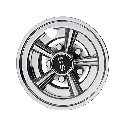 NOKINS Golf Cart SS Wheel Covers Hubcaps, 8 Inch Chrome Golf Cart Hub Caps Snap-on Installation (Set of 4), Fits EZGO Yamaha Club Car - Image 3