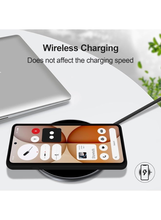 جراب متوافق مع هاتف Nothing Phone 4a، غطاء خلفي رفيع فائق النعومة، بطانة داخلية من قماش مخملي، سيليكون غير لامع، غطاء خلفي مرن لحماية الكاميرا لهاتف Nothing Phone 4a - Image 5