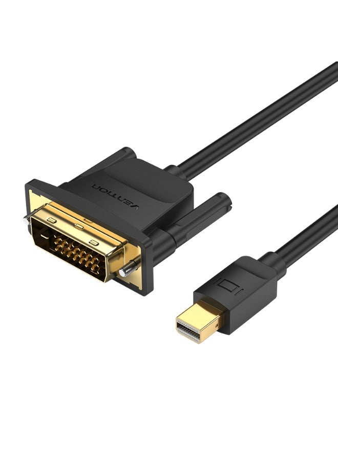 VENTION Mini DP Male to DVI-D(24+1) Male HD Cable 1M Black Model# HFFBF - Image 1