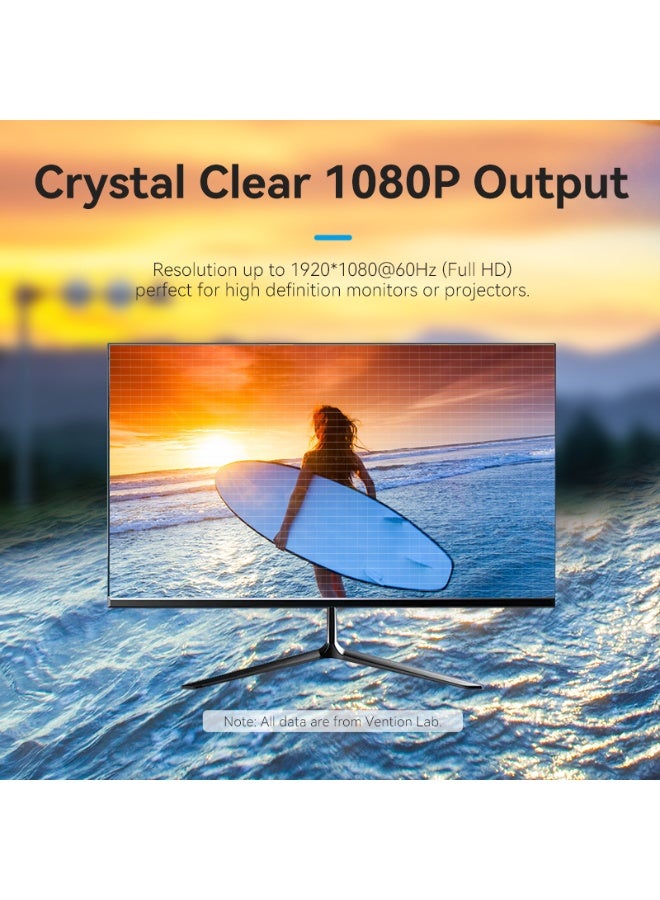 VENTION Mini DP Male to DVI-D(24+1) Male HD Cable 1M Black Model# HFFBF - Image 4