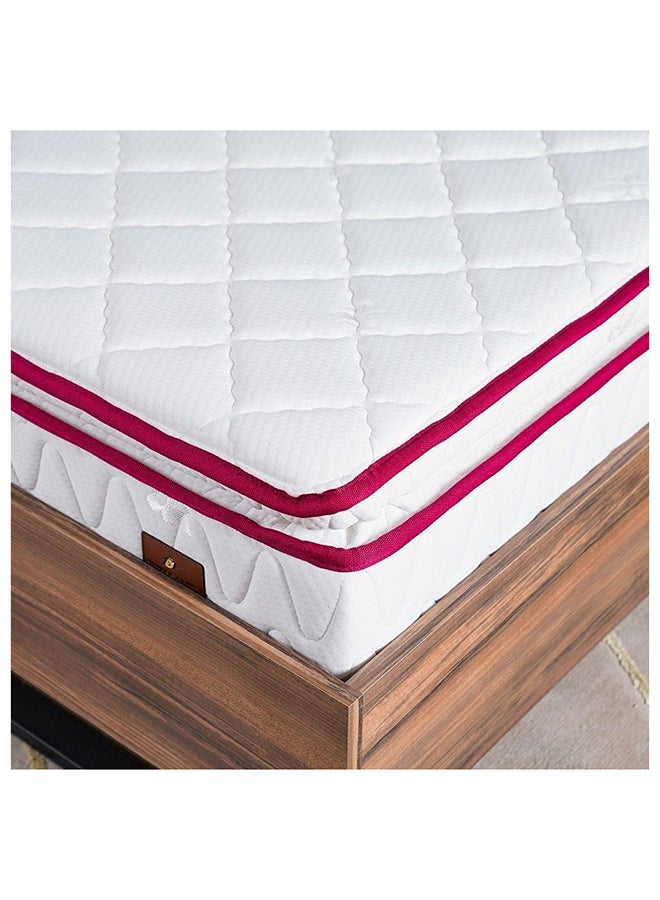 DANUBE HOME مرتبة طبية مزدوجة مريحة بحجم كوين 160x200 سم - رغوة ملتصقة عالية الكثافة، دعم قوي، مضادة للحساسية ومضادة للبكتيريا، سطح ناعم متعدد الطبقات للظهر والوضعية، ضمان 5 سنوات