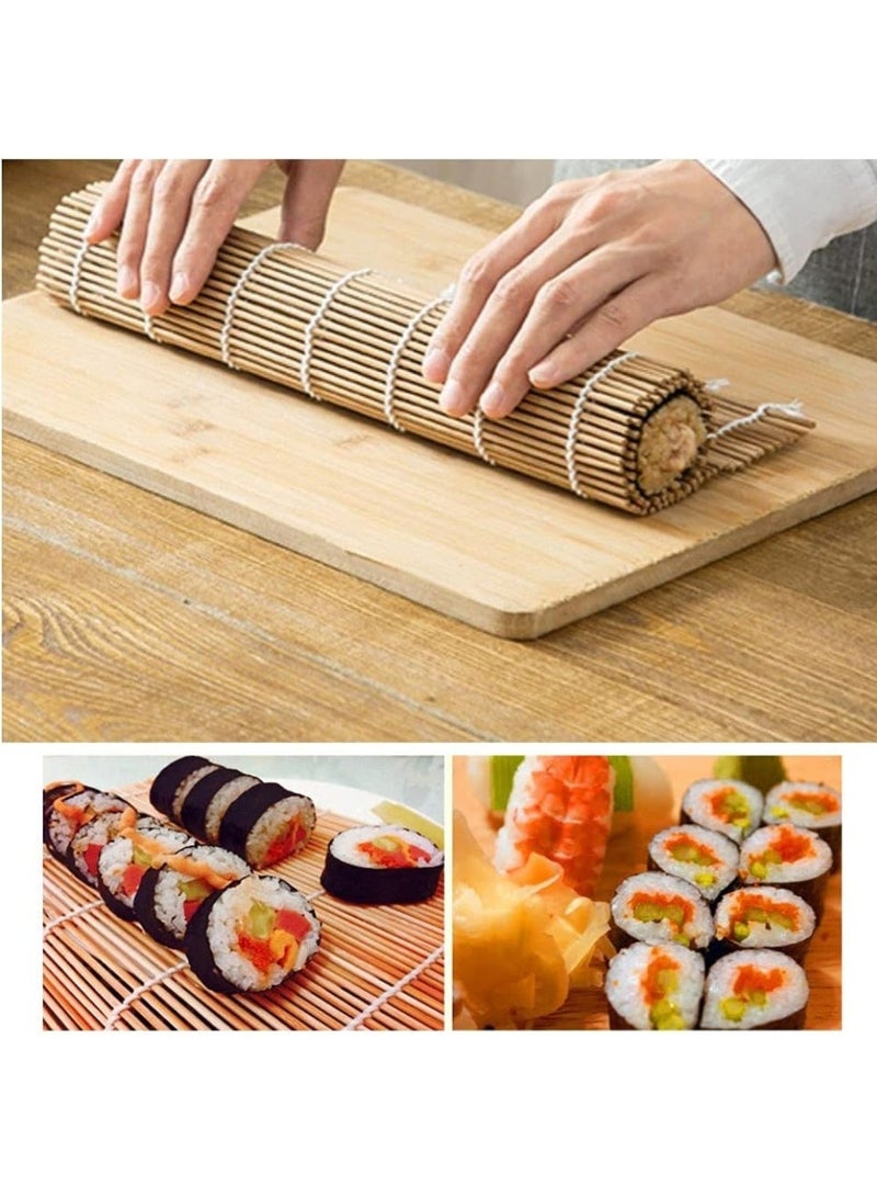 LIMOS Sushi Making Kit Set, 10 PCS Beginner Sushi Kit Including 2 Sushi Roller, 5 Pairs of Chopsticks,1 Paddle,1 Spreader, 1 Sause Dish Set for Sushi Lovers. - Image 3