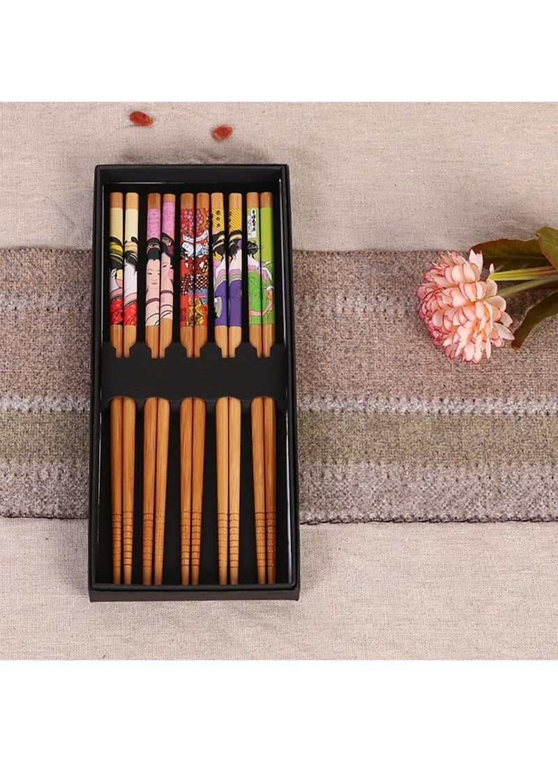 LIMOS Sushi Making Kit Set, 10 PCS Beginner Sushi Kit Including 2 Sushi Roller, 5 Pairs of Chopsticks,1 Paddle,1 Spreader, 1 Sause Dish Set for Sushi Lovers. - Image 4