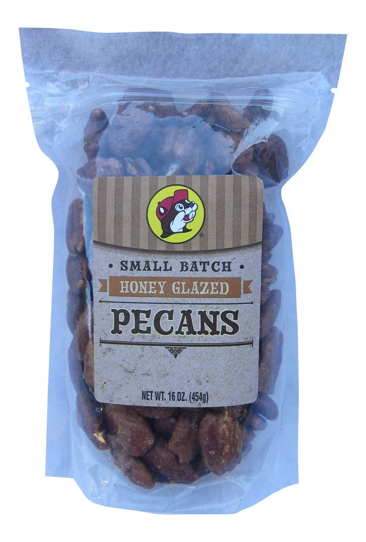 Bucees Honey Glazed Pecans in a Resealable Bag 16 Ounces
